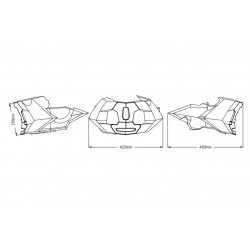 Sabot Moteur Puig pour 890 Duke (21-24) 890 Duke R (20-24)