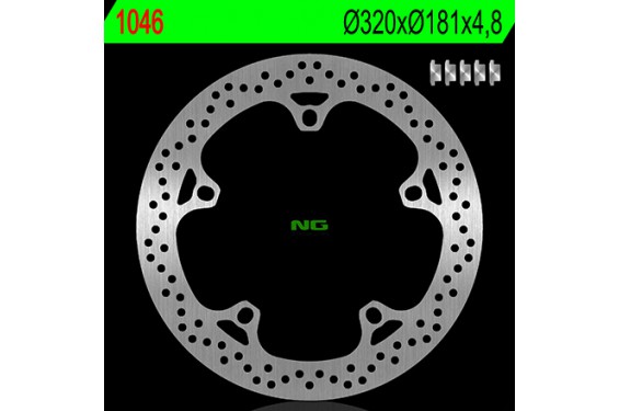 Disque de Frein Moto NG Brake Avant pour BMW R1250RT (21-24) 1046 Disque de Frein Moto NG Brake Avant pour BMW R1250RT (21-24) 1046