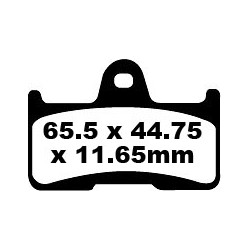 Plaquette de Frein Arrière Quad et SSV EBC FA344TT serie Carbon