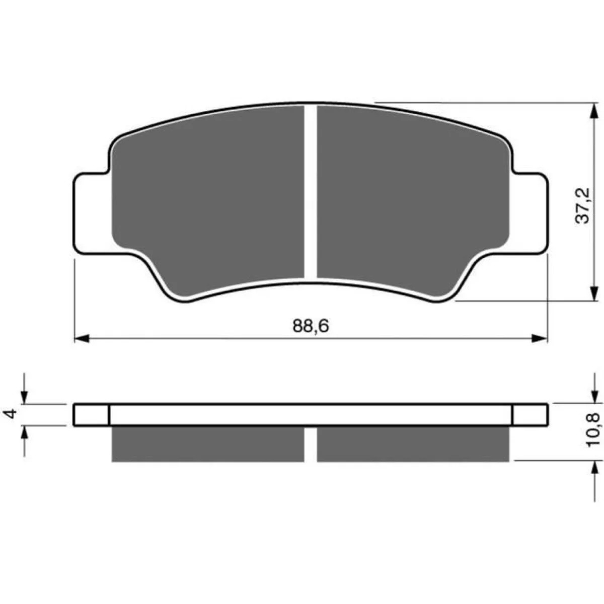 Plaquette de Frein Arrière Quad et SSV DP Brakes DP702