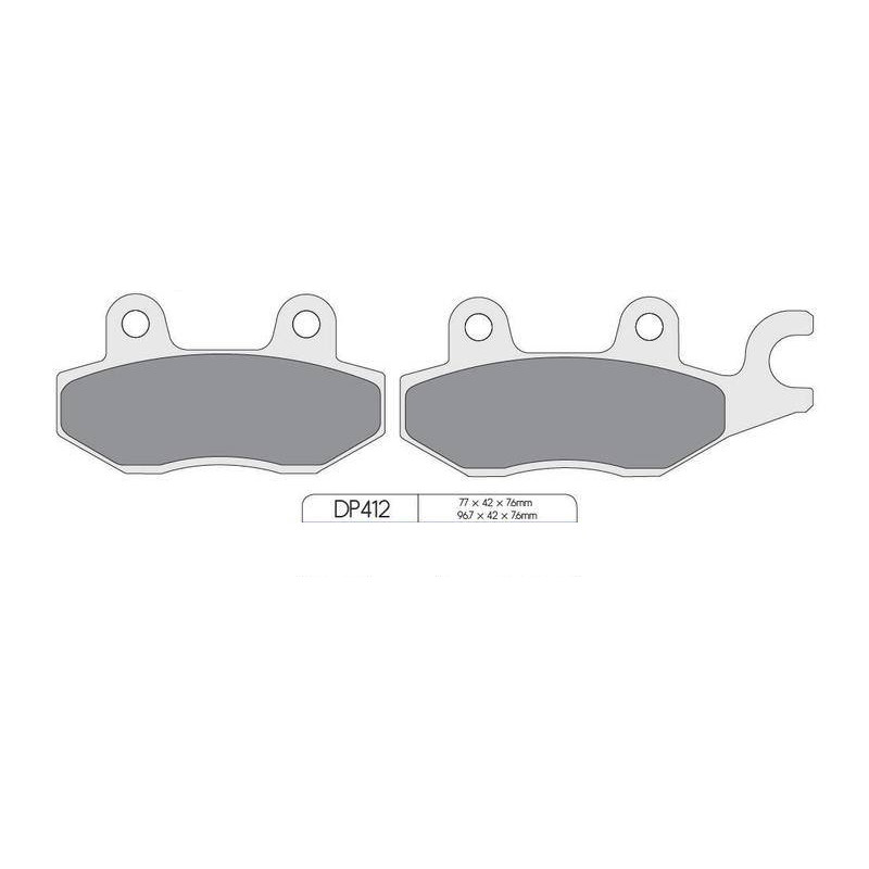 Plaquette de Frein Avant Gauche Quad et SSV DP Brakes DP412 Plaquette de Frein Avant Gauche Quad et SSV DP Brakes DP412