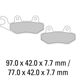 Plaquette de Frein Avant Droit Quad et SSV DP Brakes DP411