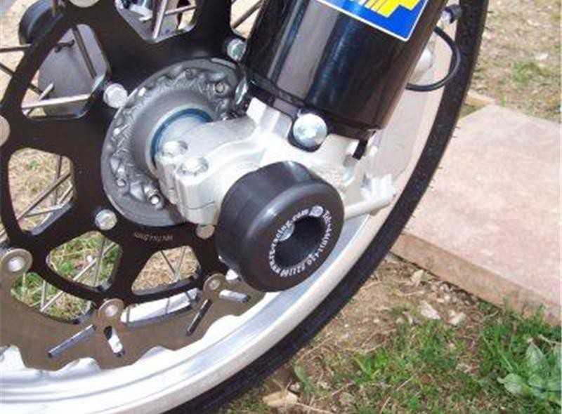 Roulettes de protection de fourche R&G pour Aprilia SXV450 (05-07) - 550 (05-12) - FP0052BK