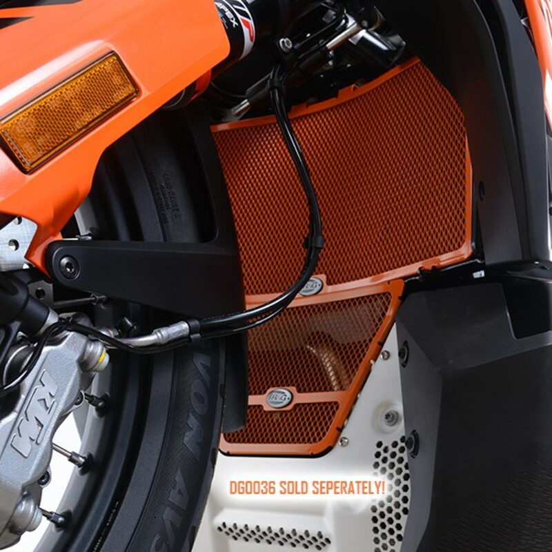 Protection de Radiateur Alu Orange R&G pour KTM Adventure 890 (20-22)