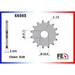 Kit Chaine Moto FE pour CF Moto 650 GT (20-23)