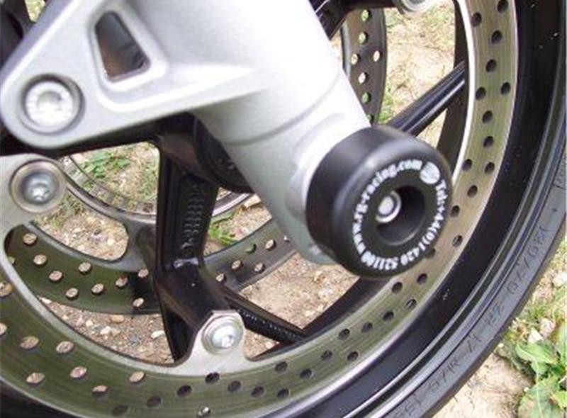 Roulettes de protection de fourche R&G pour BMW F800R (09-14) - F800S (06-12) - FP0057BK