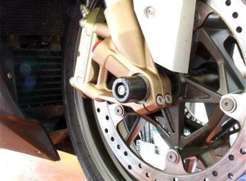 Roulettes de protection de fourche R&G pour BMW S1000R et M (14-24) S1000RR et M (09-25) - FP0093BK