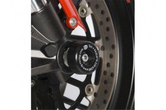 Roulettes de protection de fourche R&G pour Ducati 796 Monster - Hypermotard (10-15) - FP0020BK