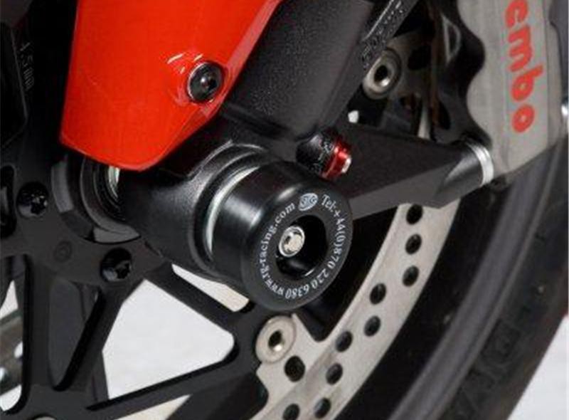 Roulettes de protection de fourche R&G pour 848 et 1098 (08-15) 848 - 1098 R et S - 1198 S et SP (07-13) - FP0060BK