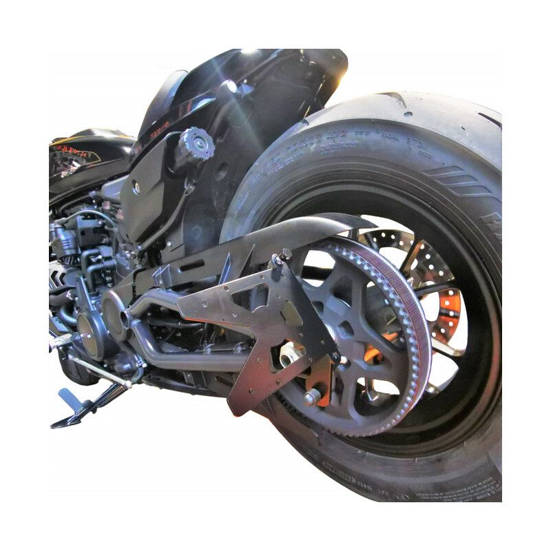 Support Plaque Immatriculation Moto Access Design Support De Plaque Access  Design Latéral Noir Harley Davidson Breakout - Livraison Offerte 