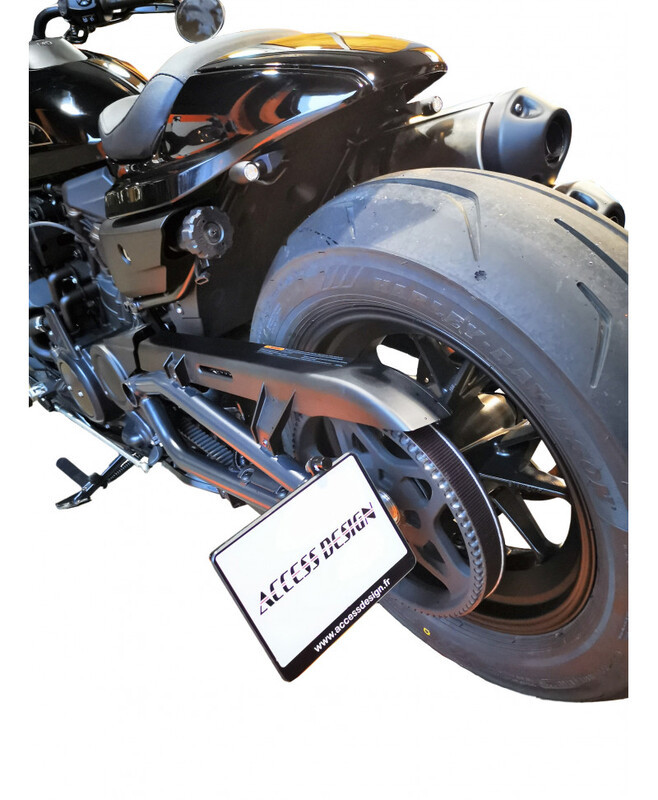 Support de Plaque Moto Déporté Access Design pour Harley Davidson Sportster 1250 S (21-23)