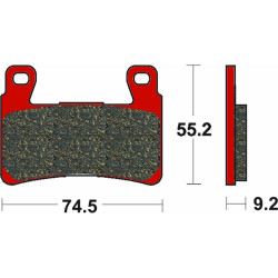 Plaquette de frein Avant Brembo 07HD20SA