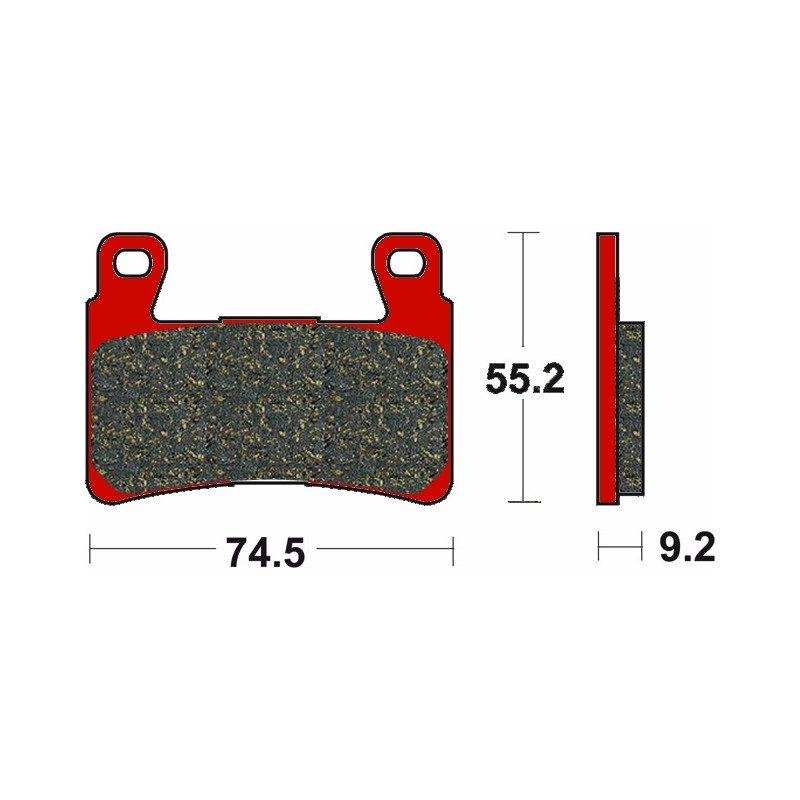 Plaquette de frein Avant Brembo 07HD20SA Plaquette de frein Avant Brembo 07HD20SA