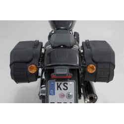 Pack Valises Latérales SW-Motech Legend Gear 19.5 L pour Harley Davidson 1868 Fat Boy (18-23)