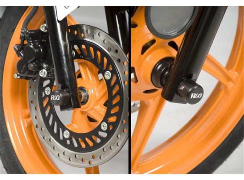 Roulettes de protection de fourche R&G pour Honda CBR125R (11-16) - FP0102BK