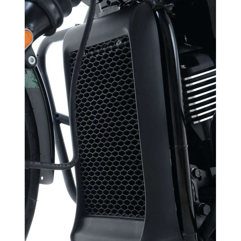 Protection de Radiateur Alu Noir R&G pour Harley Davidson 750 Street - Street Rod (15-20) - RAD0198BK