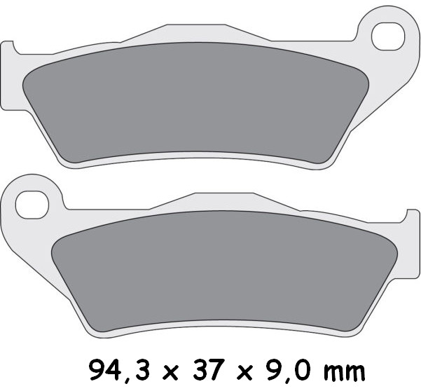 Plaquette de Frein Arrière Moto DP Brakes DP547
