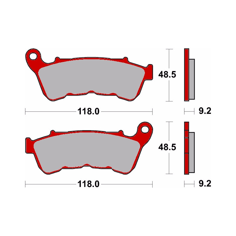 Plaquette de frein Avant Brembo 07HD22SA Plaquette de frein Avant Brembo 07HD22SA