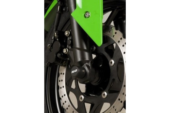 Roulettes de protection de fourche R&G pour Kawasaki Ninja 250 (07-12) - FP0129BK Roulettes de protection de fourche R&G pour Kawasaki Ninja 250 (07-12) - FP0129BK
