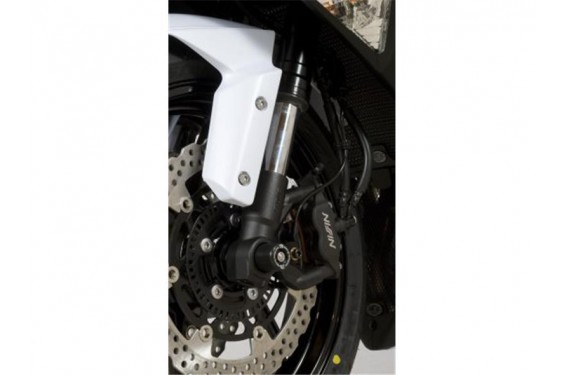Roulettes de protection de fourche R&G pour Kawasaki ZX6R (13-16) - FP0131BK