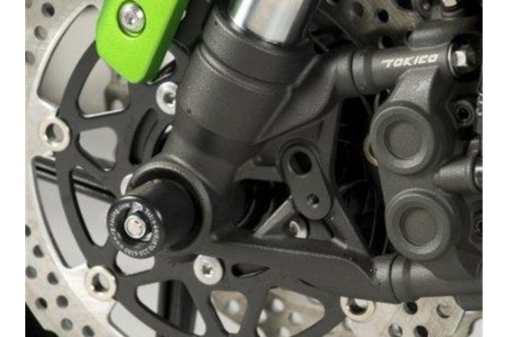 Roulettes de protection de fourche R&G pour Kawasaki Z1000 (10-13) - FP0095BK Roulettes de protection de fourche R&G pour Kawasaki Z1000 (10-13) - FP0095BK