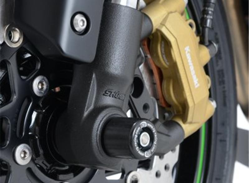 Roulettes de protection de fourche R&G pour Kawasaki Z1000 (14-18) Z1000R (17-20) - FP0151BK