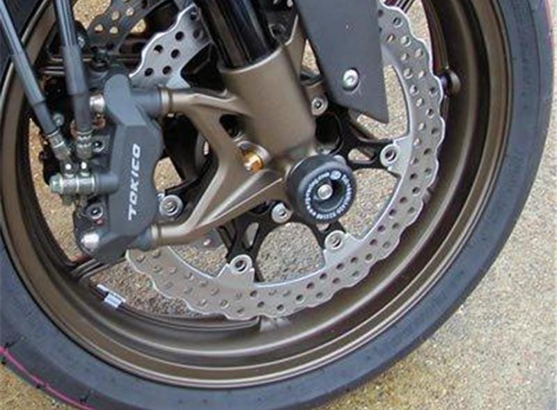 Roulettes de protection de fourche R&G pour Kawasaki ZX10R (06-07) - FP0044BK