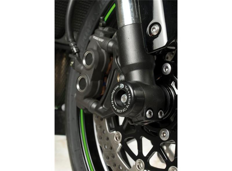 Roulettes de protection de fourche R&G pour Kawasaki ZX10R (08-15) - FP0081BK