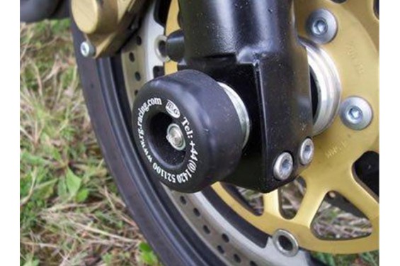 Roulettes de protection de fourche R&G pour Kawasaki ZRX1100 et 1200 (96-06) - FP0017BK Roulettes de protection de fourche R&G pour Kawasaki ZRX1100 et 1200 (96-06) - FP0017BK