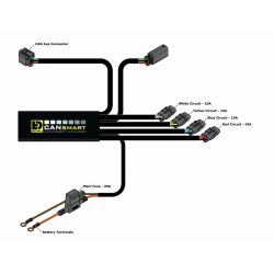 Kit Éclairage Additionnel Moto - Quad DENALI D4 LED CANsmart Gen II 10w - 8760 Lumens