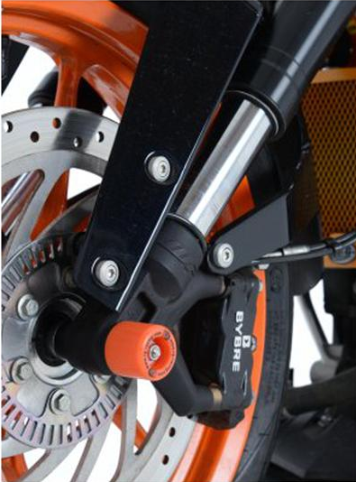 Roulettes de protection de fourche R&G pour Duke 125 (11-22) Duke 390 (13-23) - FP0106OR