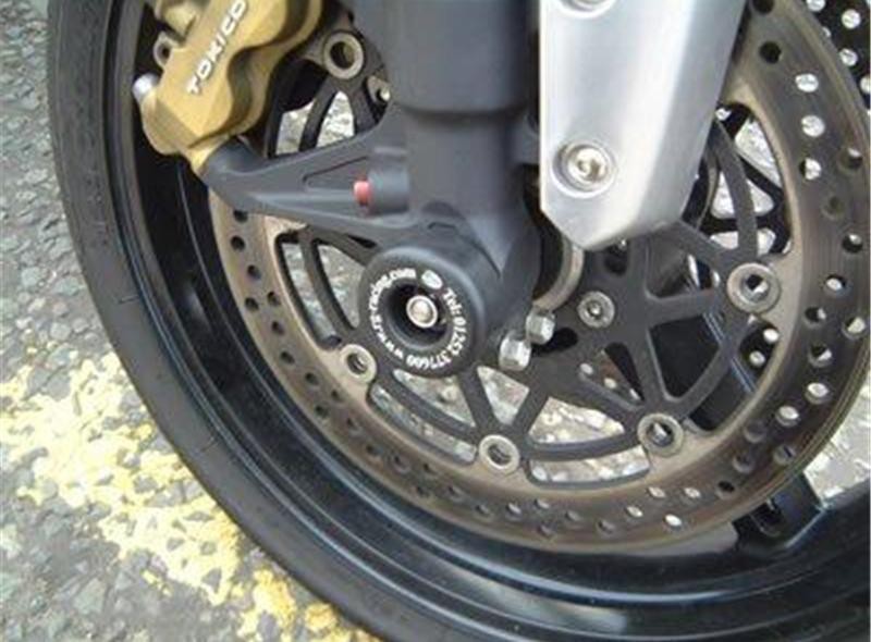 Roulettes de protection de fourche R&G pour GSX-R 600 (02-05) GSX-R 750 (02-05) - FP0009BK