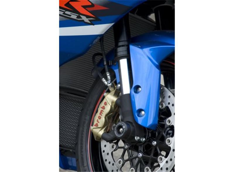 Roulettes de protection de fourche R&G pour Suzuki GSX-R 1000 (12-21)GSX-R 1000 R (17-23) - FP0112BK