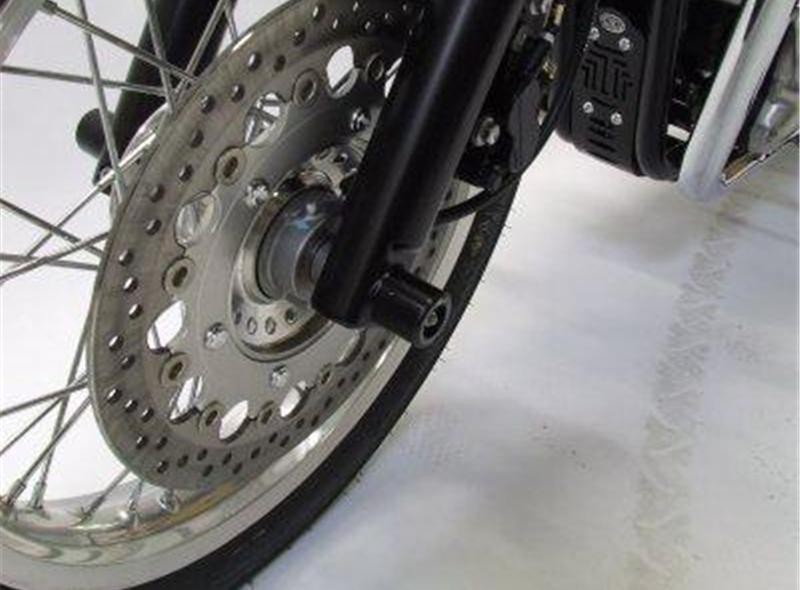 Roulettes de protection de fourche R&G pour Triumph Bonneville - Thruxton - Scrambler (08-17) - FP0091BK