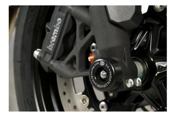 Roulettes de protection de fourche R&G pour SpeedTriple 1050 (11-23) - FP0098BK