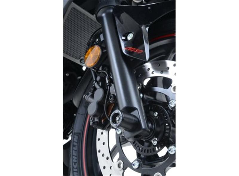 Roulettes de protection de fourche R&G pour YZF-R3 (15-24) MT-03 (16-24) - FP0162BK