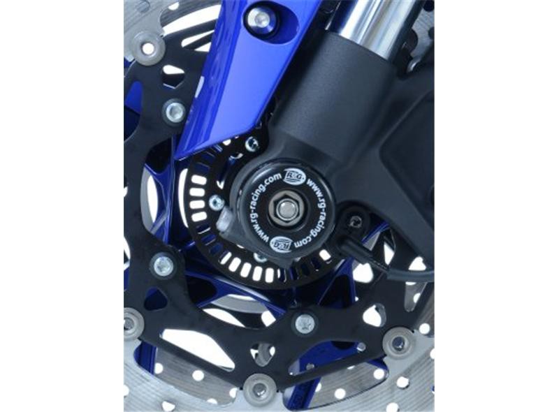 Roulettes de protection de fourche R&G pour Yamaha YZF R1 (15-23) MT-10 (16-23) - FP0169BK