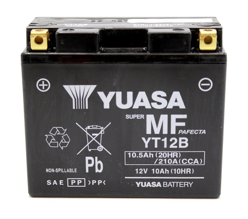 Batterie Moto Yuasa YT12B / Activé Usine