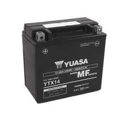 Batterie Moto Yuasa YTX14 / Activée Usine