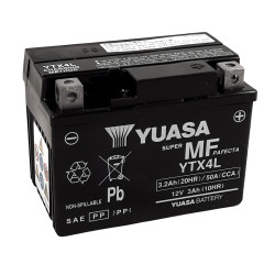 Batterie Moto Yuasa YTX4L / Activée Usine