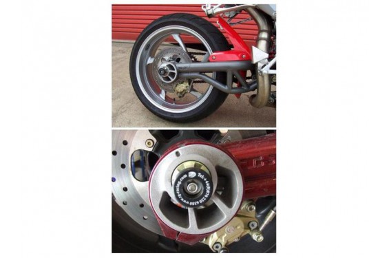 Roulettes de Bras Oscillant R&G pour Benelli TNT et Tre K 1130 (04-12) - SS0008BK Roulettes de Bras Oscillant R&G pour Benelli TNT et Tre K 1130 (04-12) - SS0008BK