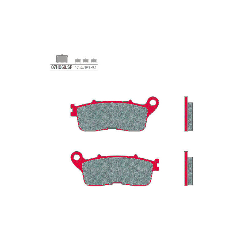 Plaquette de frein Arrière Brembo 07HO60 SP - Syntérisé Route et Piste Plaquette de frein Arrière Brembo 07HO60 SP - Syntérisé Route et Piste
