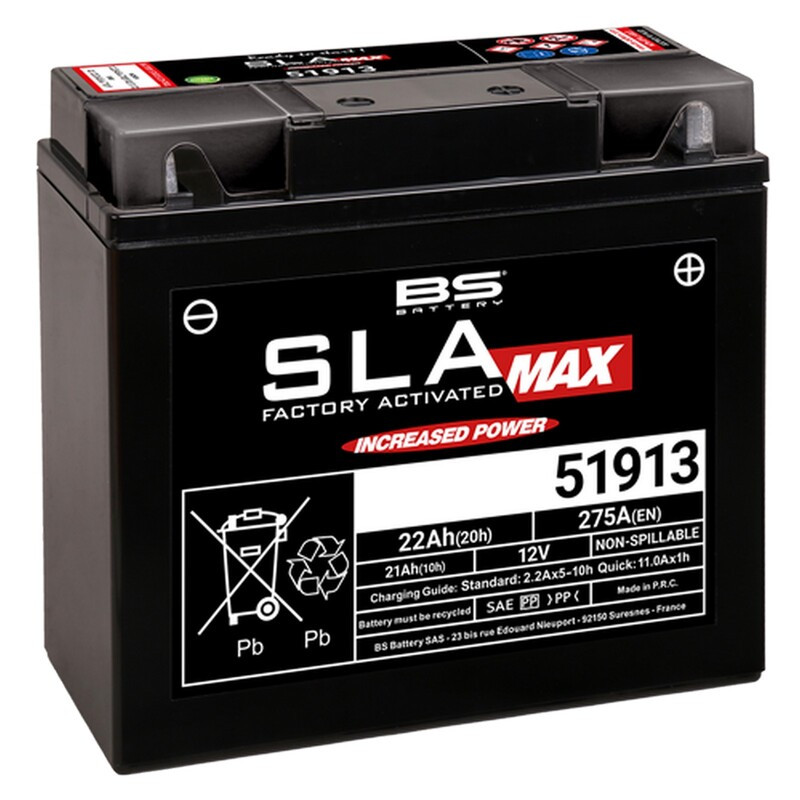 Batterie Moto 51913 SLA MAX (CP18-12) BS Battery Batterie Moto 51913 SLA MAX (CP18-12) BS Battery