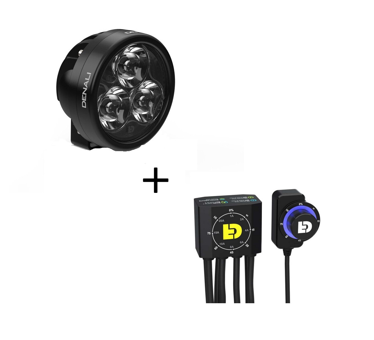 Kit Feux Additionnel DENALI D3 Led + Dialdim pour Yamaha 700 Tenere (19-24)