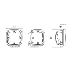 Kit Feux Additionnel DENALI D4 Led + Dialdim pour Ducati 937 Desert X (22-24)