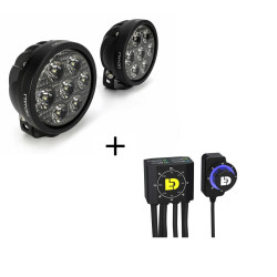 Kit Feux Additionnel DENALI D7 Led + Dialdim pour Ducati 937 Desert X (22-24)