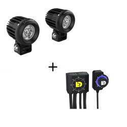 Kit Feux Additionnel DENALI D2 Led + Dialdim pour Harley Davidson 1250 Pan America (21-24)