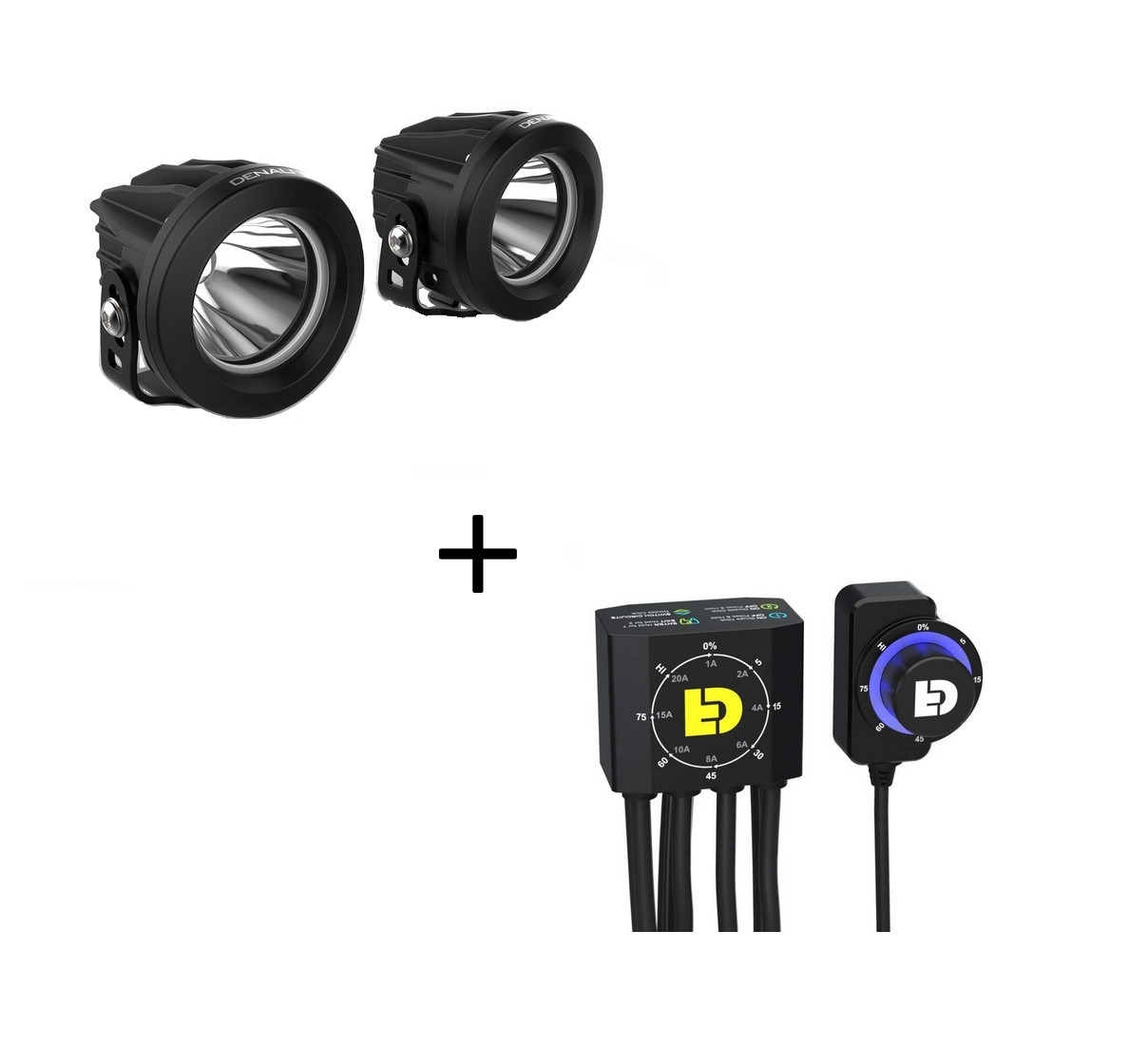 Kit Feux Additionnel DENALI DR1 Led + Dialdim pour Harley Davidson 1250 Pan America (21-24)
