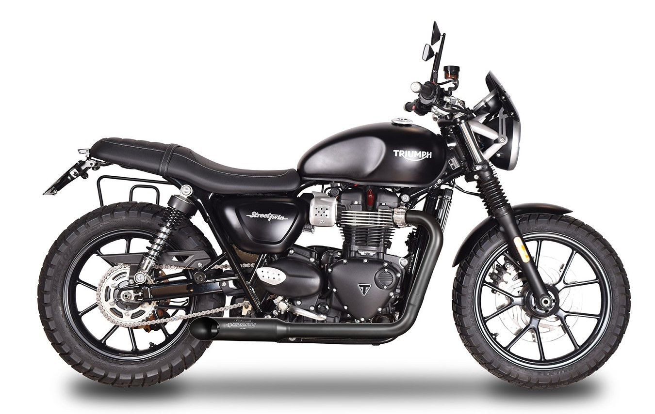 Ligne d'Echappement Spark Hot Road Homologuée pour Triumph Bonneville T120 (16-18)