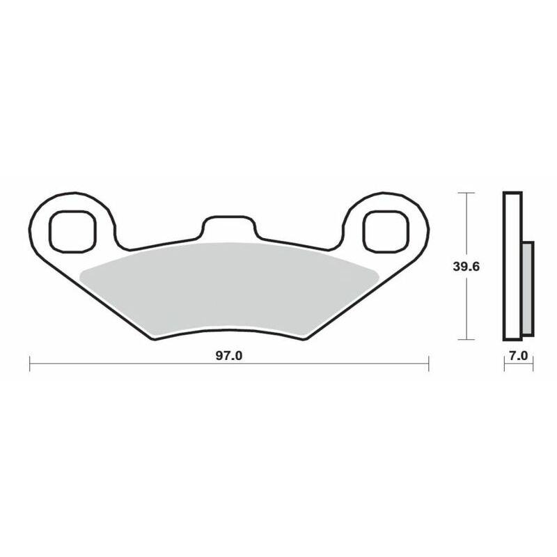 Plaquette de frein Arrière Brembo 07104 XS Plaquette de frein Arrière Brembo 07104 XS